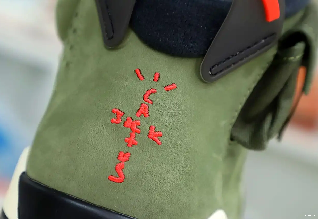 JORDAN 6 SCOTT AIR 'OLIVE' TRAVIS RETRO X 0403